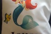 personalised mermaid cushion with chosen name