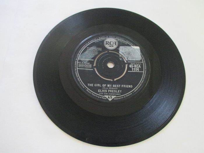 Elvis Presley The Girl Of My Best Friend 1960 Uk Pressing Single