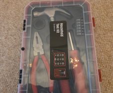 10-Piece Household Tool Kit with Carrying Case