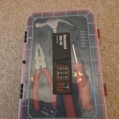 10-Piece Household Tool Kit with Carrying Case