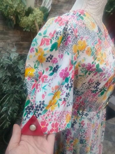 Vintage French floral dress
