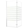 Bath Enclosure 120x140 cm Tempered Glass Stripe Image 6