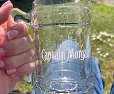 2 captain morgan glasses