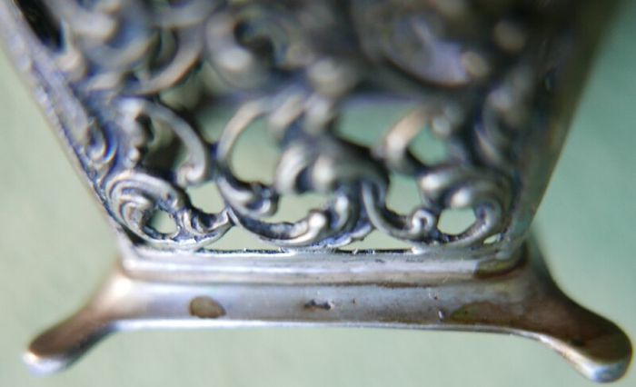 Vintage Container Holder Continental Silver 800 - 49g