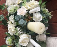 wedding unity flower arrangement