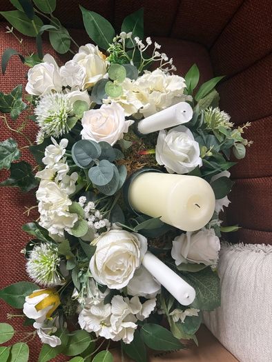 wedding unity flower arrangement