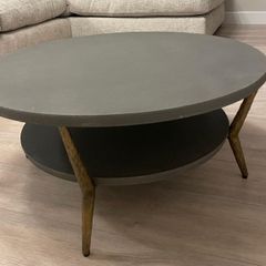 Oval coffee table