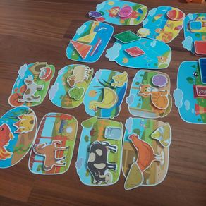 Educational matching cards - farm and summer themes
