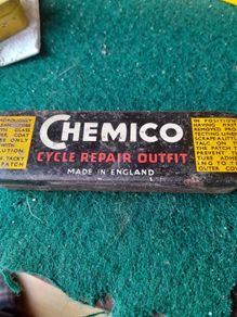 vintage chemico repair tin