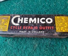 vintage chemico repair tin