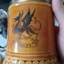 6 Pce Vintage Ceramic and Pewter Set Image 6