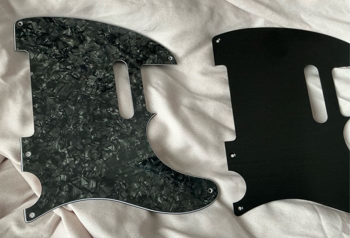 guitar pedals and tele scratchplates