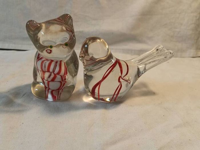 A Pair of Glass Paperweights