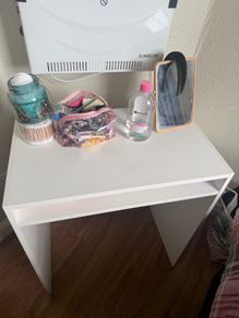white desk