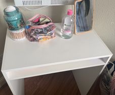 white desk