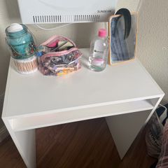 white desk