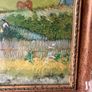 Vintage Framed Art Print by Vincent Van Gogh, "The Harvest" Image 2