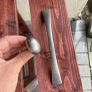 Matt nickel grey knobs and handles for cupboards or doors Image 8