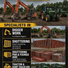 Shuttering pans for hire