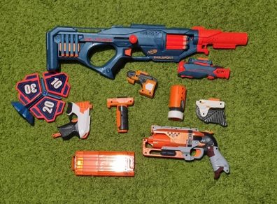 Nerf guns and rack