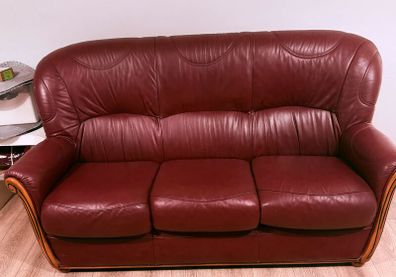 Vintage Italian Leatherette Sofa 3 seats