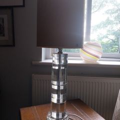 Pair of Ralph Lauren Farrah Crystal Column Table Lamps