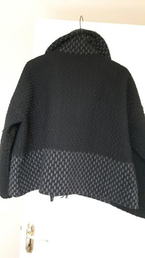 Loose fitting black and grey jacket