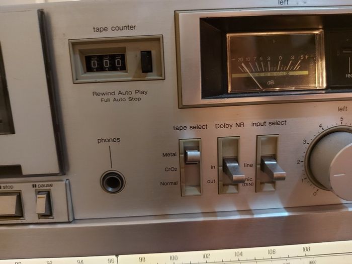 Technics FM-AM Stereo Tuner Model ST-3200, Technics Model No. RS-M205, Technics Stereo integrated Amplifier Model SU-3200, 3 parts of a Technics Music System, No phonograph or Speakers