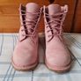 Timberland premium boots Size 7 eu 41 pink suade In excellent condition Image 2