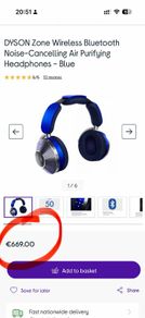 Dyson Zone Headphones New on SALE