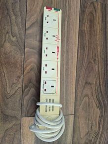 4-gang surge-protected extension lead