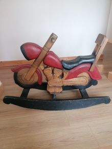Wooden Rocking Motorcycle