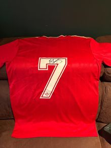 Kenny Dalglish signed Liverpool jersey