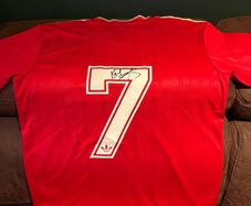 Kenny Dalglish signed Liverpool jersey