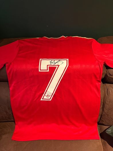 Kenny Dalglish signed Liverpool jersey
