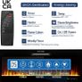 127cm Recessed Wall Mounted Electric Fireplace Insert Electric Fire with Touch Screen Control Panel, Remote Control, 750/1500W, Crystal Setting (FREE POSTAGE) Image 7