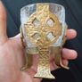 Celtic gothic vintage goblets. ( pair) Image 3