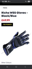 Richa WSS gloves black/blue