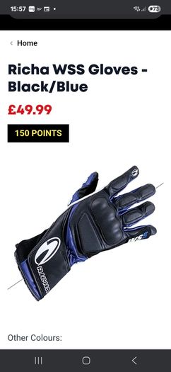 Richa WSS gloves black/blue