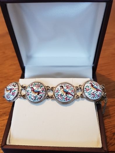 Painted Bird Bracelet