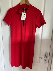 New Bershka red dress Size L