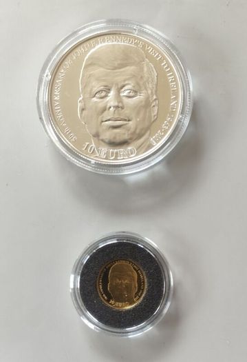 JFK Gold & Silver Proof Irish Central Bank Coin Set