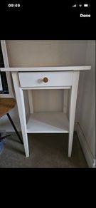 beside table