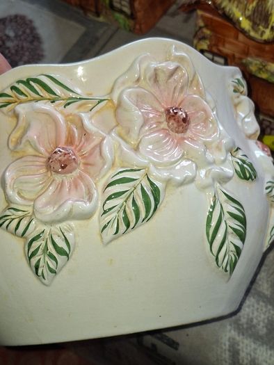 Old Large Ceramic Indoor Planter Jardiniere or Cachepot, Postage Available or Collection