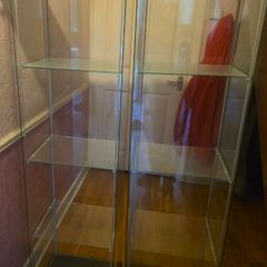 Glass display cabinet.