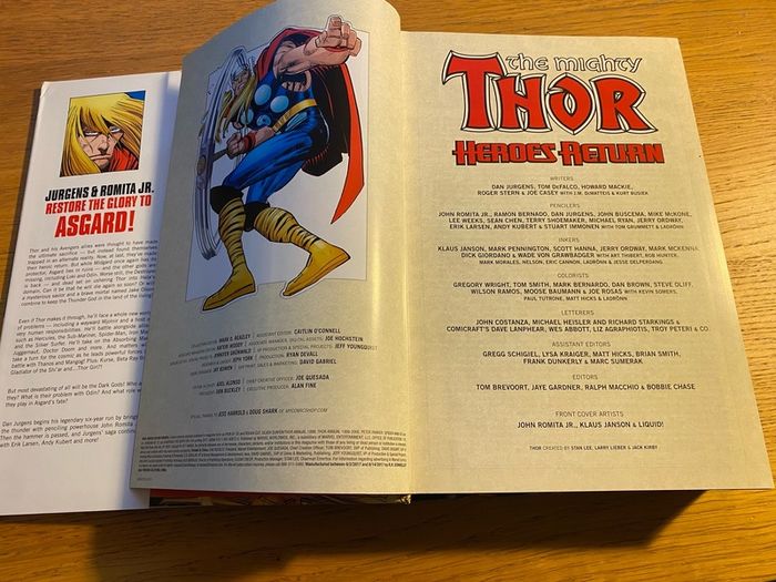 Marvel Omnibus The Mighty Thor Heroes Return