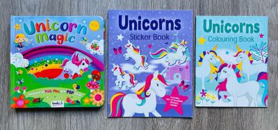 Bundle of 3 Magical Unicorn Activity & Story Books