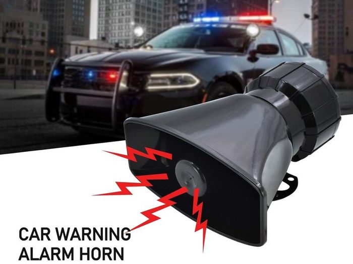 12V Novelty Car Siren Horn 100W 7 Tone