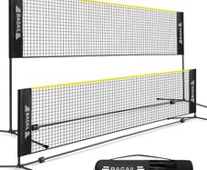NEW SALE | Badminton Net, Foldable Nylon Net, Hieght Adjustable Stand and Portable Carry Bag, Easy to Assemble or Disassemble, Ideal Recreational Sports Net for Tennis, Kids Badminton or Volleyball