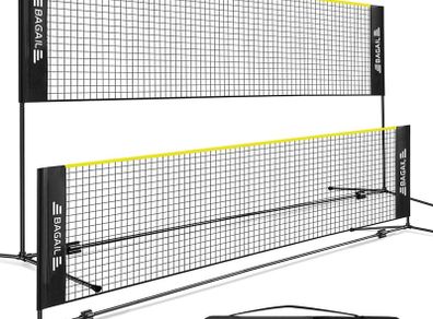 NEW SALE | Badminton Net, Foldable Nylon Net, Hieght Adjustable Stand and Portable Carry Bag, Easy to Assemble or Disassemble, Ideal Recreational Sports Net for Tennis, Kids Badminton or Volleyball